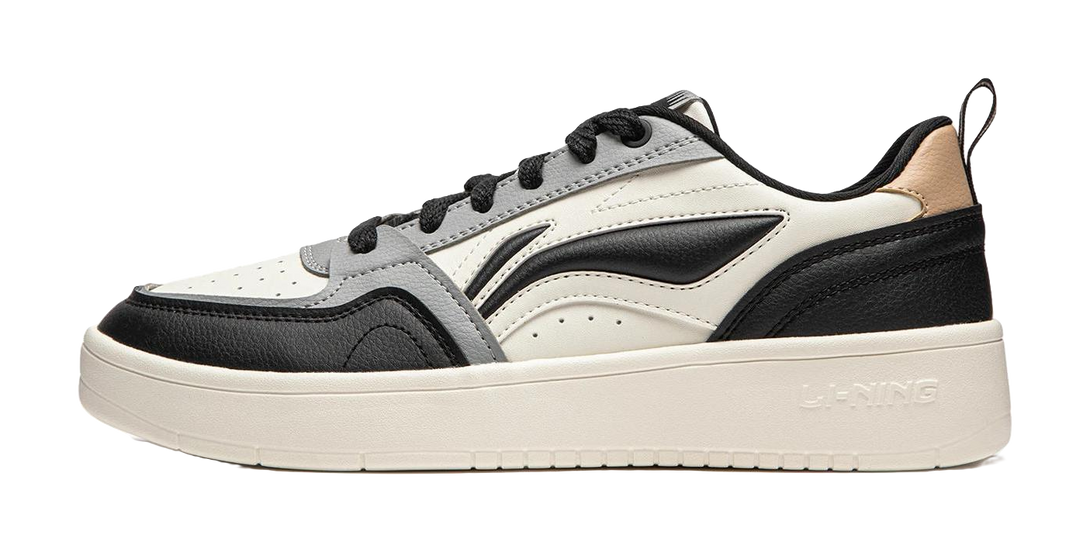 LiNing Yuanbao V2 Slip Resistant Abrasion Resistant Skateboard Shoes Men's Black White Gray 