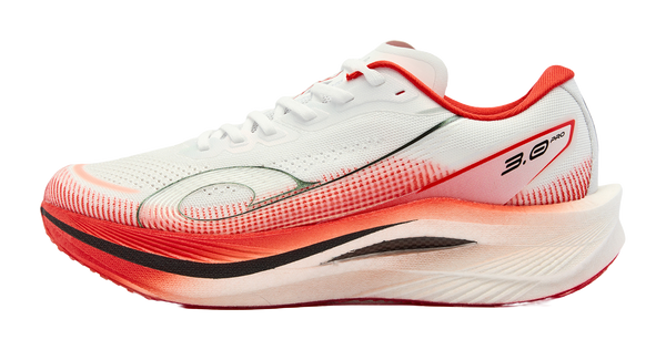 QIAODAN Strong Wind 3.0 PRO Running Shoes Men's Low top White Red 