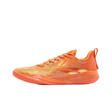 Volanti Mars Orange basketball shoes, side panel with lace-up eyelets and midsole