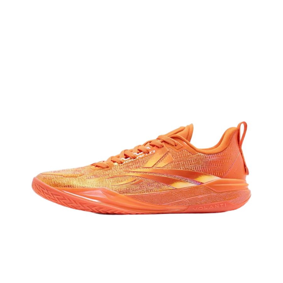 Volanti Mars Orange basketball shoes, side panel with lace-up eyelets and midsole