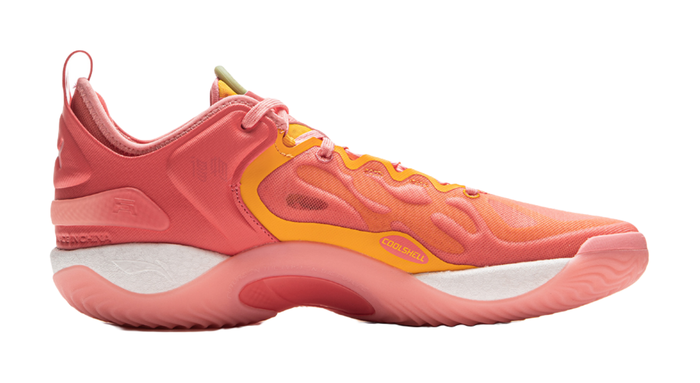 Li Ning Yushuai 19V2 Basketball Shoes Mens Low top Pink Orange  VJSNEAKER