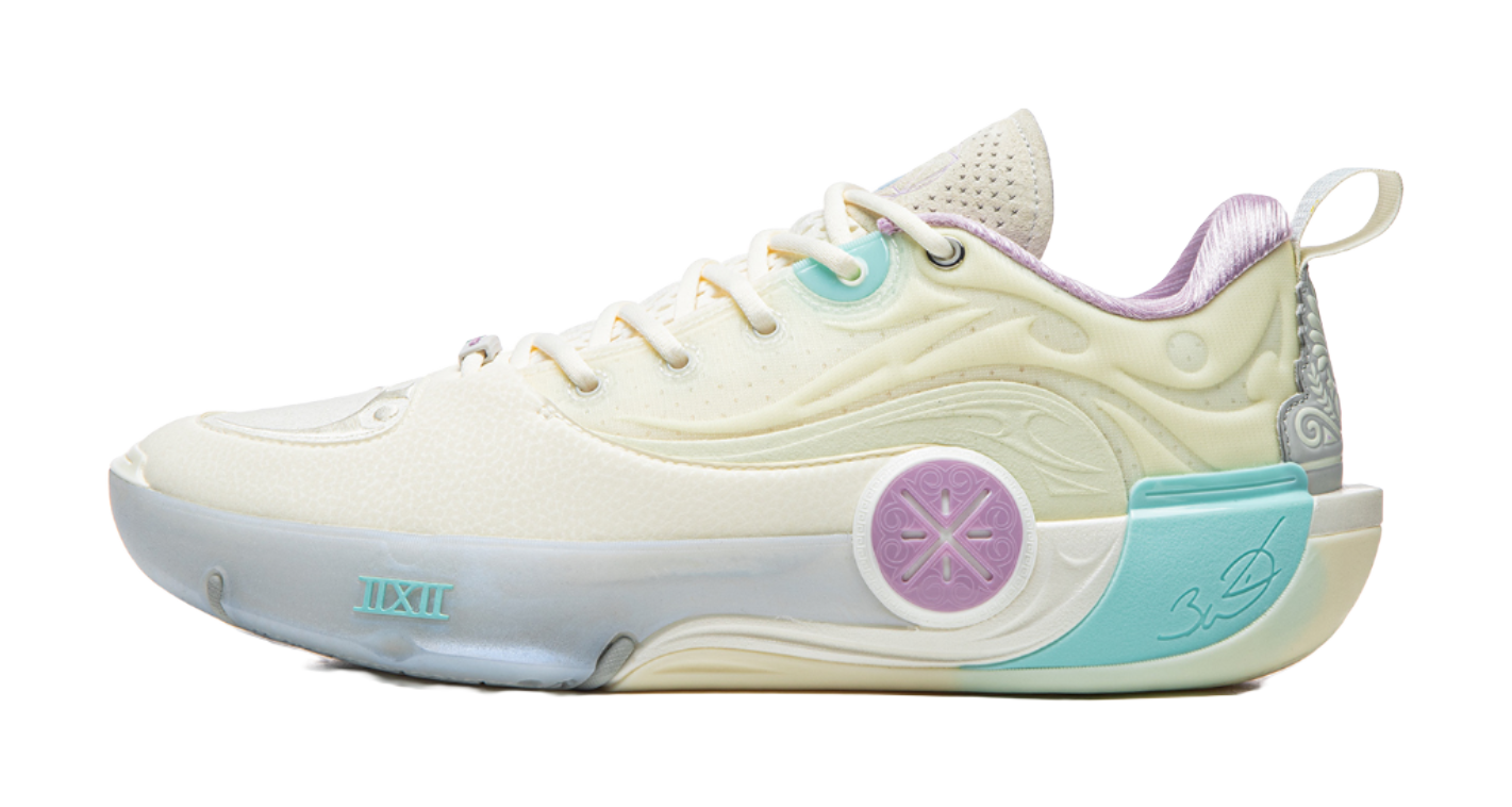 Li Ning WOW12 Low top Basketball Shoes Unisex Ecru  vjsneaker.com