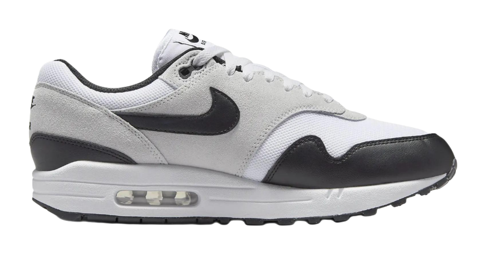 Nike Air Max 1 Essential White Pure Platinum Black  vjsneaker.com