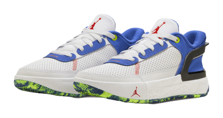 Jordan DAY1 Slip Resistant Abrasion Resistant Low top Kids Running Shoes Blue White Unisex  vjsneaker.com