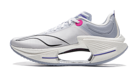 Li Ning Shadow 3 Essential Low top Racing Running Shoes Mens White Purple  VJsneaker