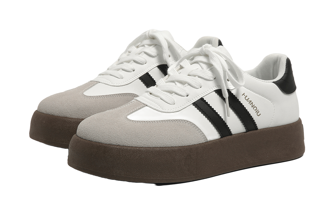 HUANQIU Abrasion Resistant Breathable Height Increasing Low top Skateboard Shoes Men's 