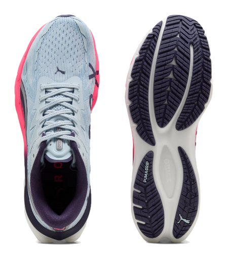 Hyrox x PUMA Velocity NITRO 4 Comfortable Abrasion Resistant Breathable Support Rebound Running Shoes Mens Blue Pink  vjsneaker.com