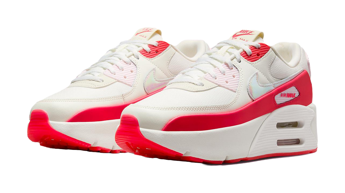 Nike Air Max 90 LV9 Sail Siren Red Womens  vjsneaker.com