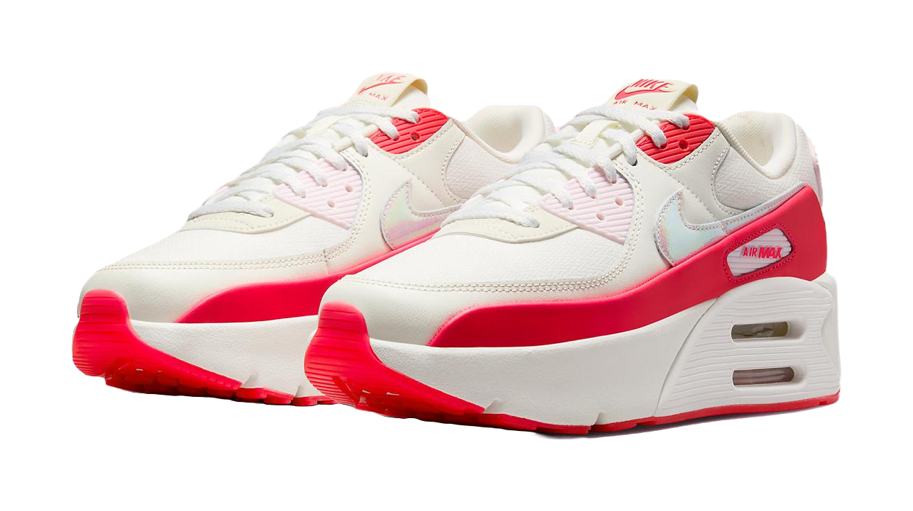 Nike Air Max 90 LV9 Sail Siren Red Womens  vjsneaker.com