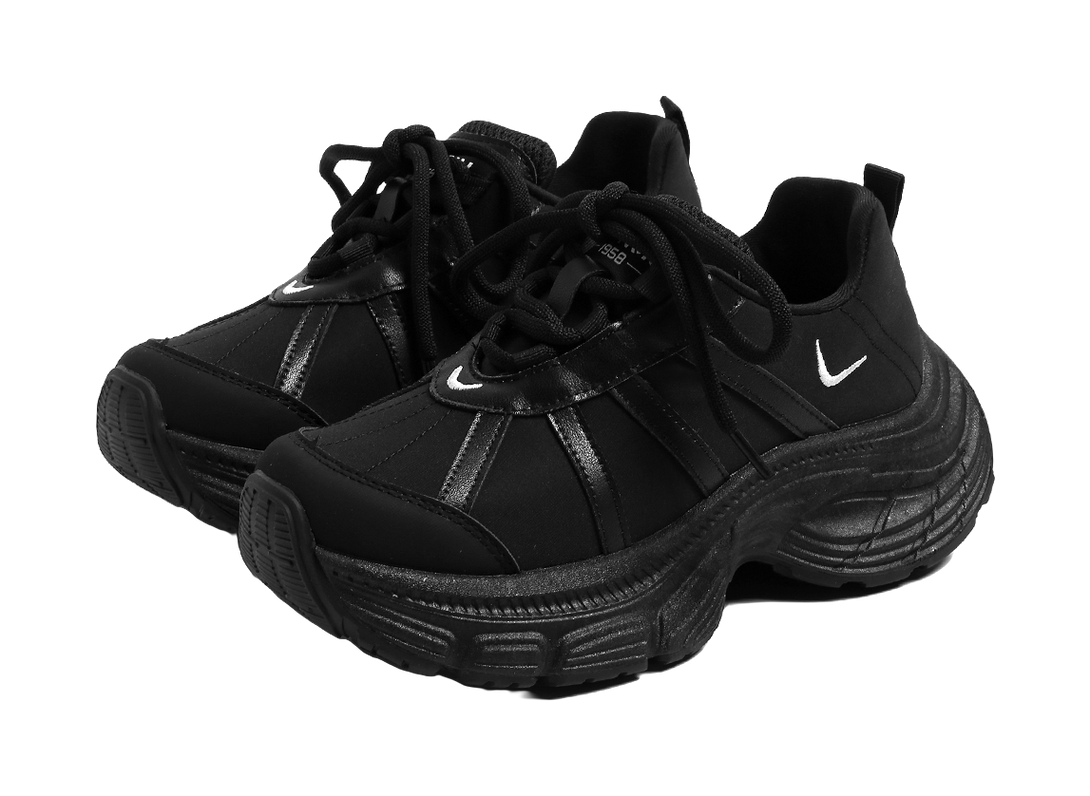 HUANQIU Abrasion Resistant Lightweight Slip Resistant Low top Chunky Sneakers Women's 