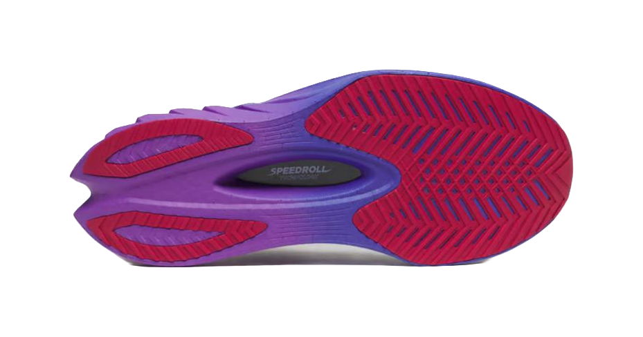 Saucony Endorphin Pro Peng 4 Mesh Low top Running Shoes Mens White Purple  vjsneaker.com