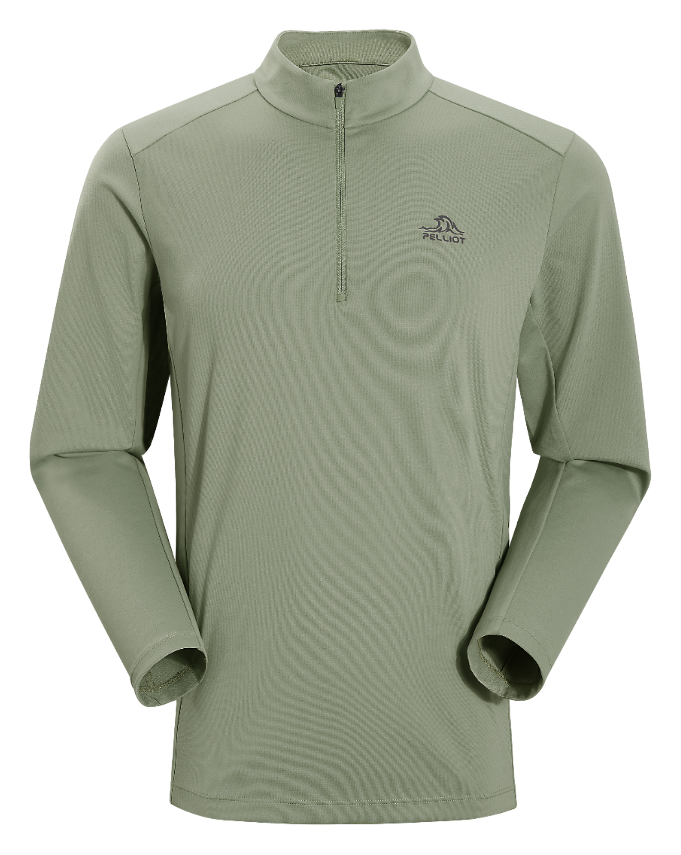 Boxi and PELLIOT outdoor long sleeved Polygiene antibacterial sports elastic top, casual, comfortable, skin friendly, warm, semi high neck sweatshirt, base T-shirt for men  vjsneaker.com