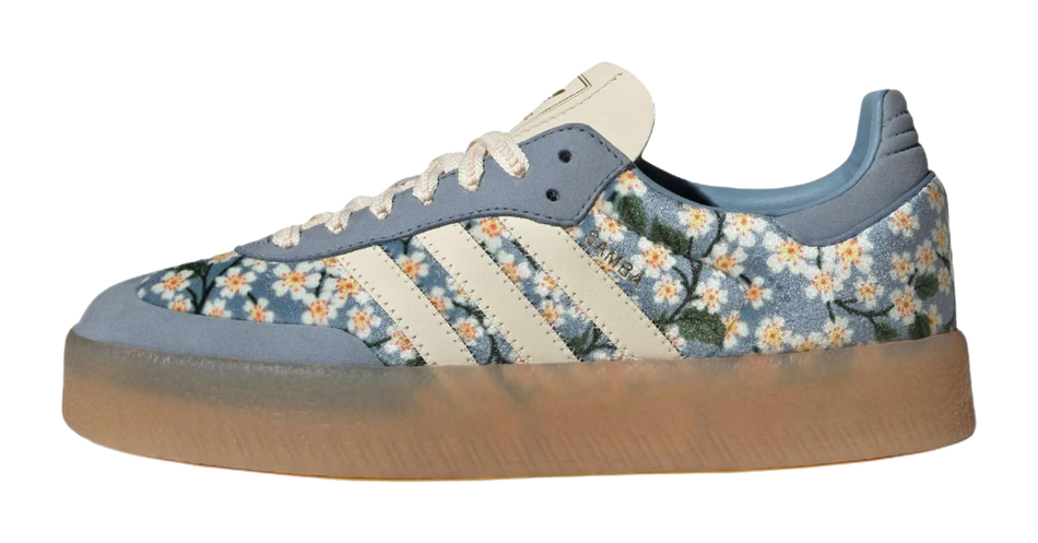 Sambae Liberty London x Sambae Wmns Adidas Originals Blue Cream White Womens