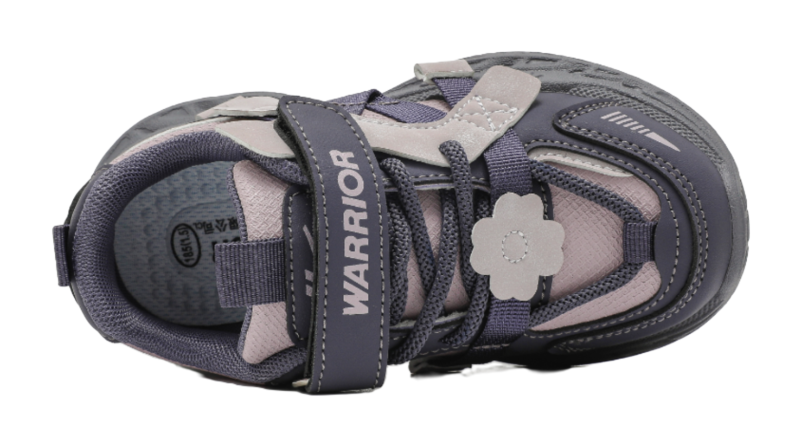 Warrior girls' sports shoes made of synthetic leather, comfortable, versatile, wear-resistant, lightweight, shock-absorbing, low top, girls' casual shoes for children  VJSNEAKER