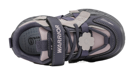 Warrior girls' sports shoes made of synthetic leather, comfortable, versatile, wear-resistant, lightweight, shock-absorbing, low top, girls' casual shoes for children  VJSNEAKER