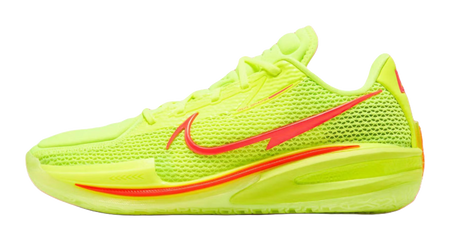 Nike Air Zoom G.T. Cut 1 Breathable Basketball Shoes Unisex Yellow Red  vjsneaker.com