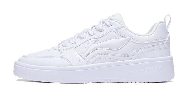 LiNing Acer Truncatum Cushioning Anti-Slip And Wear-Resistant Low-Top Skateboard Shoes Women's Standard White 