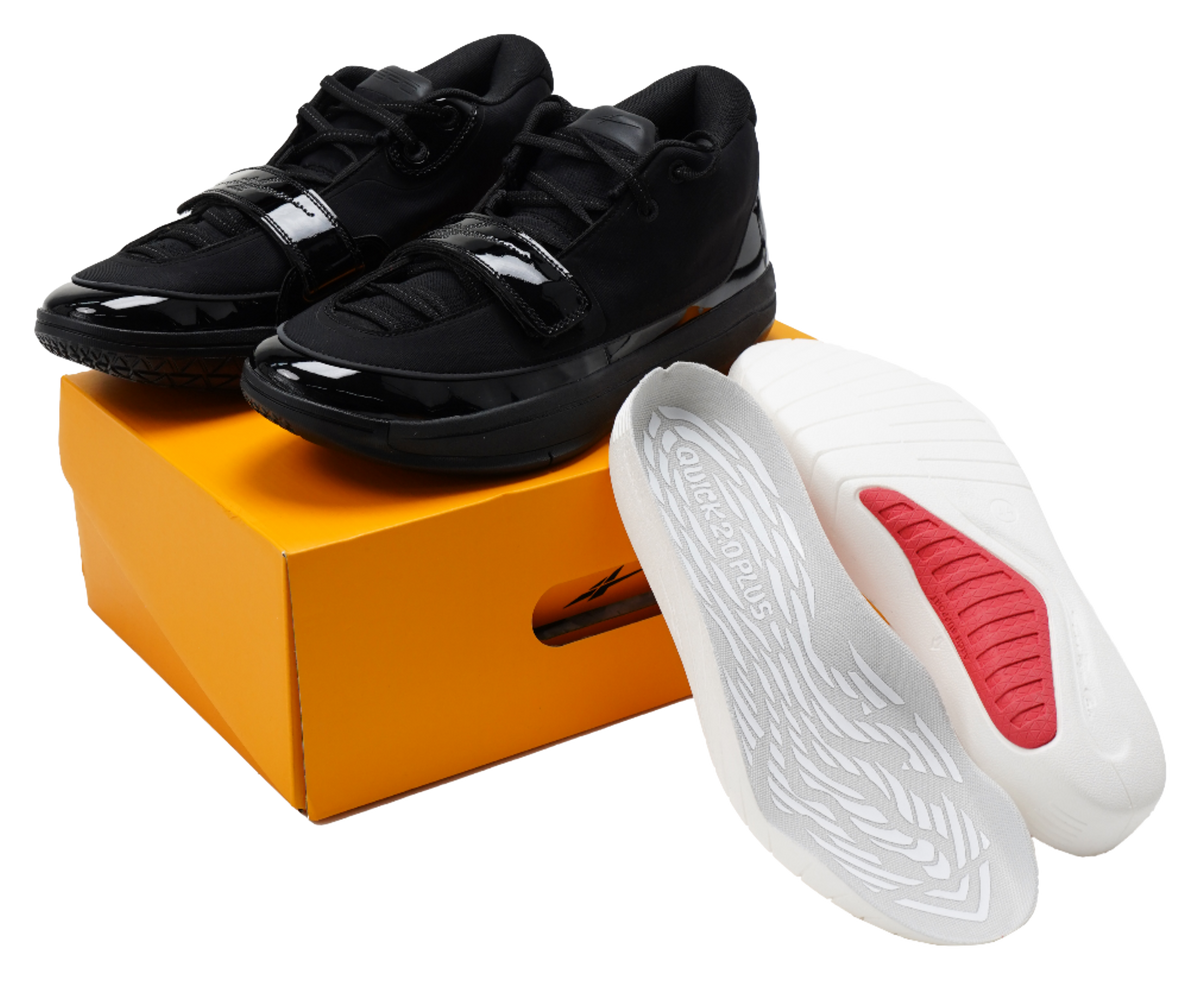 Serious Player Only Easy 1 Plus All Black mid top basketball shoes, unisex, pure black  vjsneaker.com