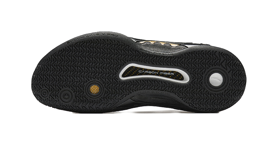 ANTA Shock Wave 5 Pro "Glory" - Basketball Shoes Men's Black Gold  VJSNEAKER