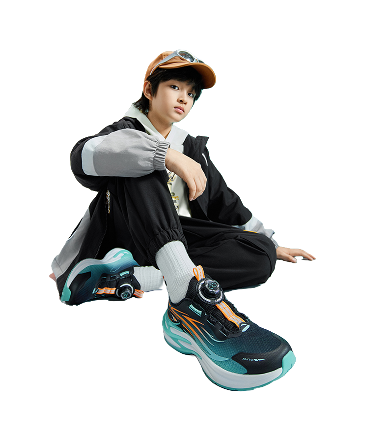 Antakids Chiyan Rebound Breathable Lightweight Cushioning Low top Kids Running Shoes Kids  VJSNEAKER