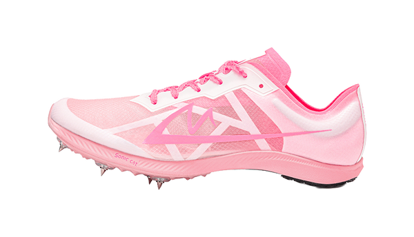 Sonic Cat Cushioning Anti-Slip And Wear-Resistant Low-Top Full-Length Carbon Plate Sprint Running Shoes Unisex Pink 