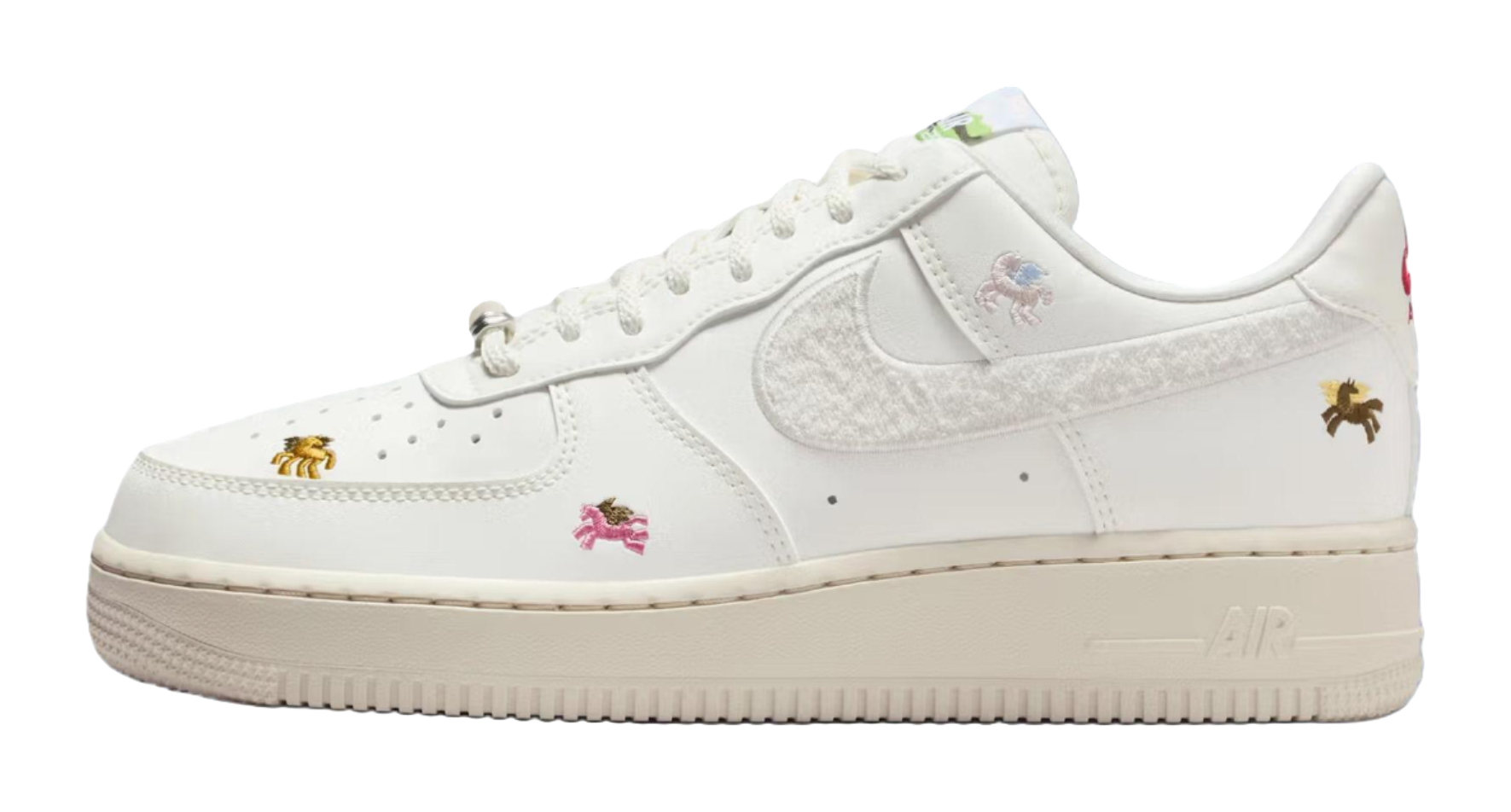 Nike Air Force 1 Breathable Low top Skateboard Shoes Womens White  vjsneaker.com
