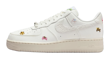 Nike Air Force 1 Breathable Low top Skateboard Shoes Womens White  vjsneaker.com