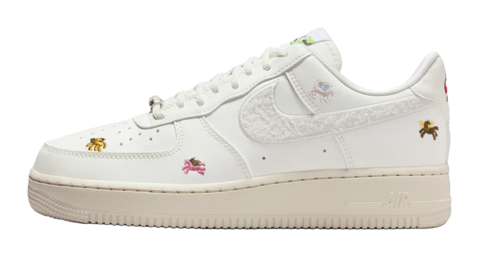 Nike Air Force 1 Breathable Low top Skateboard Shoes Womens White  vjsneaker.com