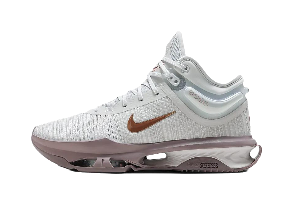 Nike Air Zoom G.T. Jump 2 Mid top Basketball Shoes Mens White Gray Asian Version  vjsneaker.com