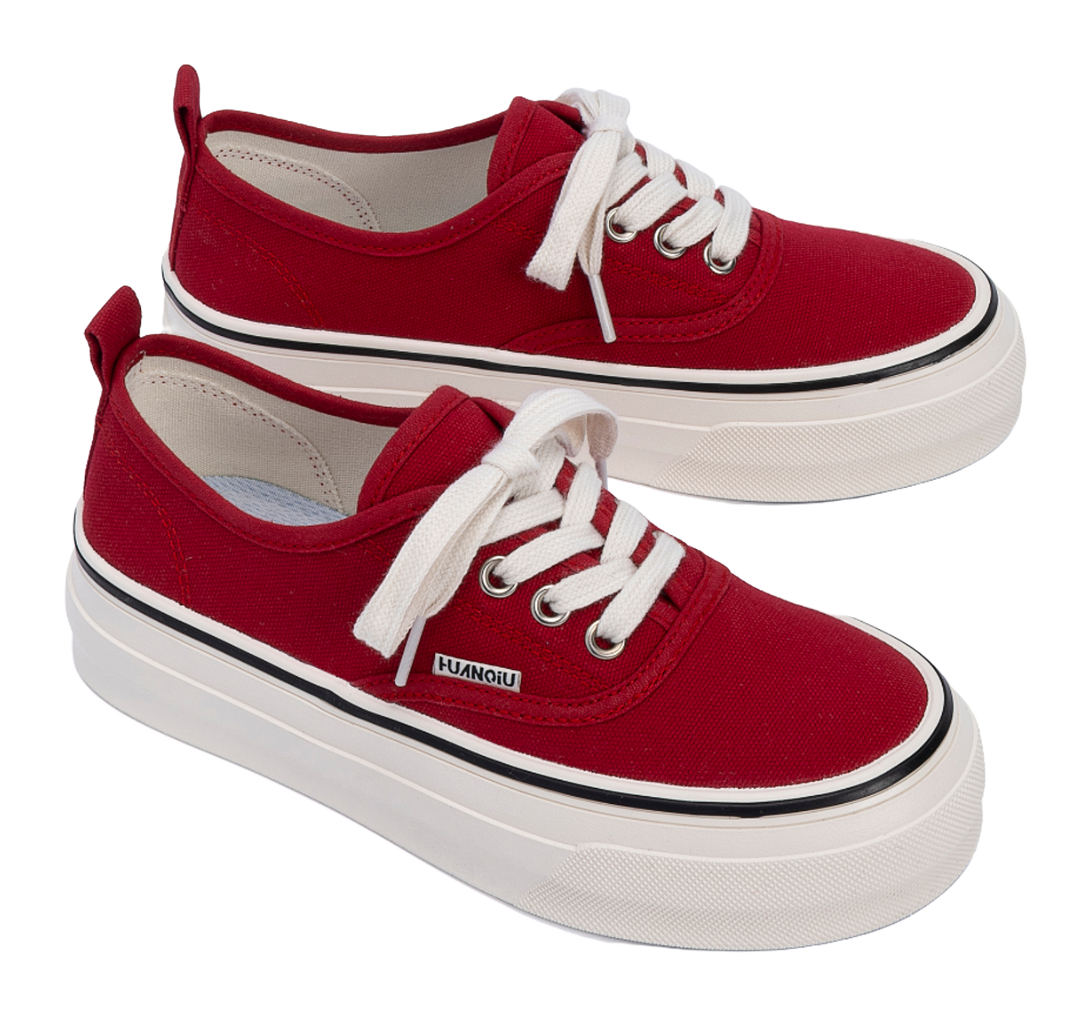 HUANQIU Lightweight Balance Low Top Canvas Shoes Women's 