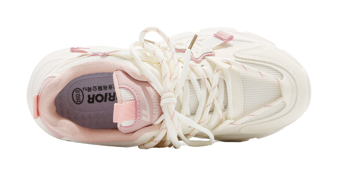 Warrior Cushioning, Abrasion Resistant, Breathable, Lightweight Low top Chunky Sneakers Women's 