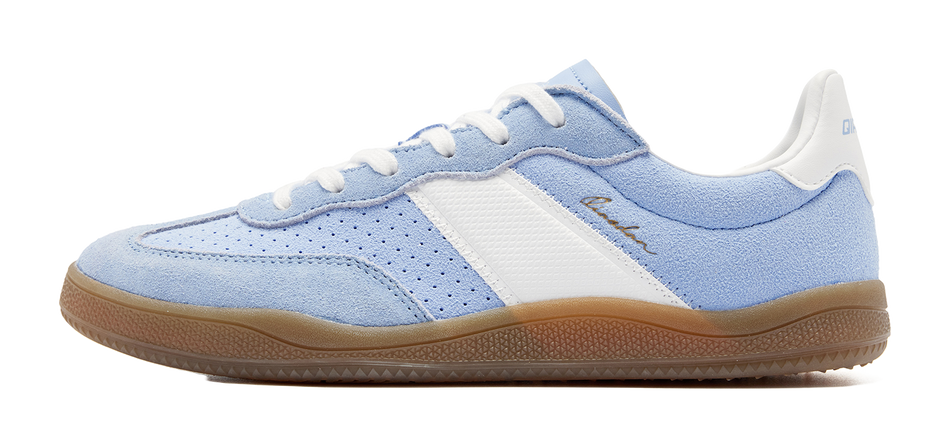 QIAODAN Wave German Army Trainers Abrasion Resistant Slip Resistant Low Top Skateboard Shoes Blue  VJSNEAKER