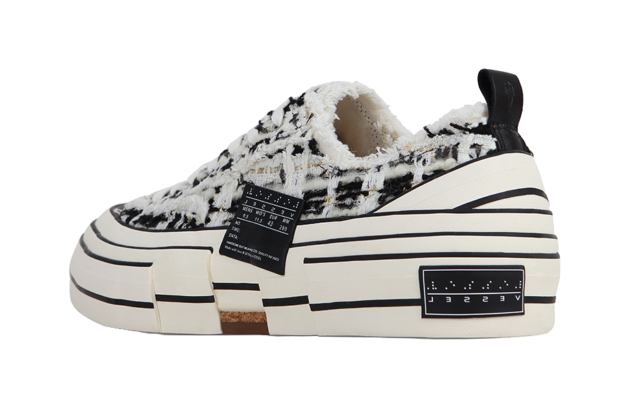 VESSEL Low top Canvas Shoes Unisex Black White 