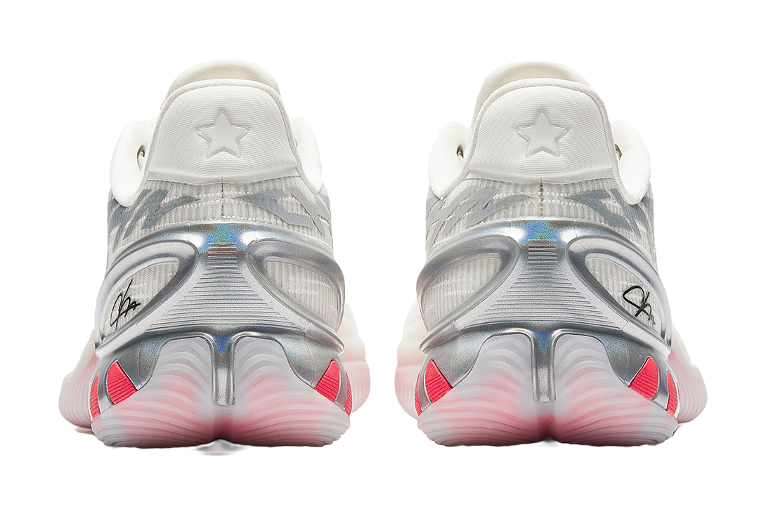 Anta Zap 3 Cushioning, Wear Resistant Low top Basketball Shoes Mens White Red  VJSNEAKER