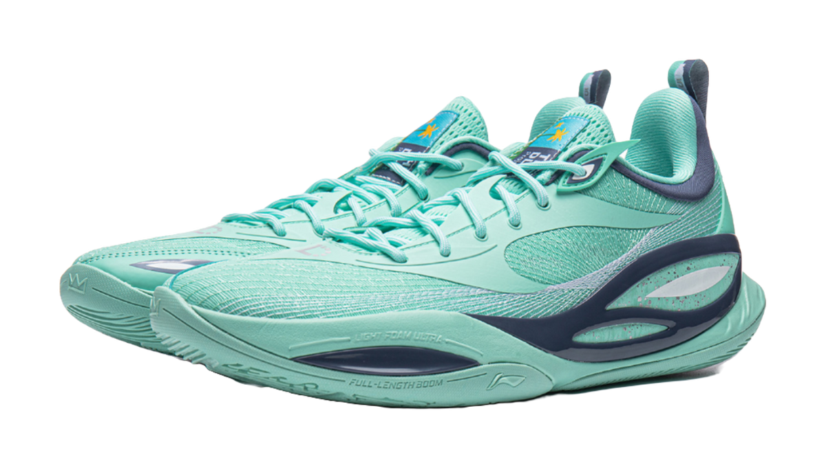 Li Ning DLO2 Low top Basketball Shoes Unisex Celadon Turquoise
