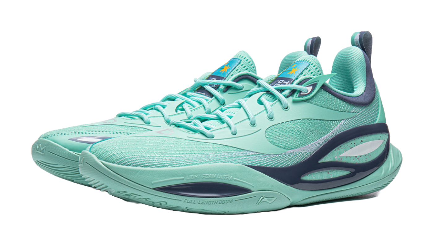 Li Ning DLO2 Low top Basketball Shoes Unisex Celadon Turquoise