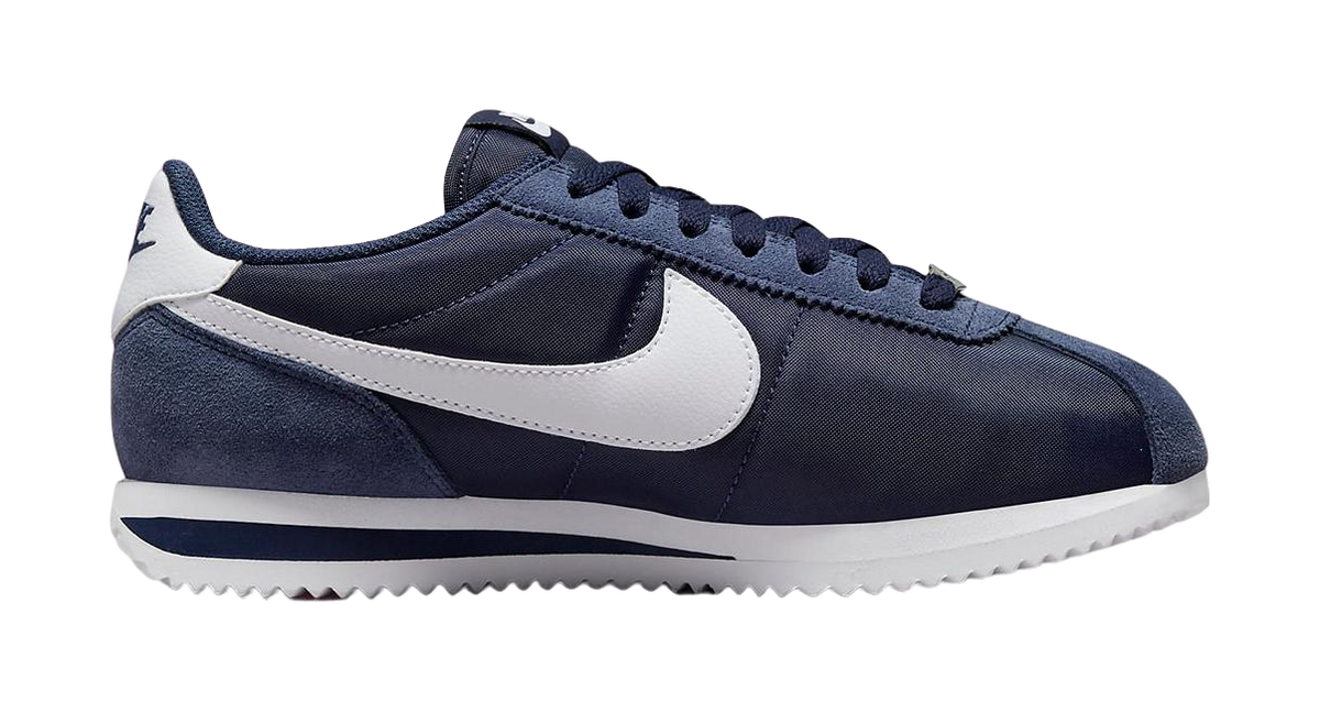 Nike Cortez Nylon Midnight Navy White Womens  vjsneaker.com
