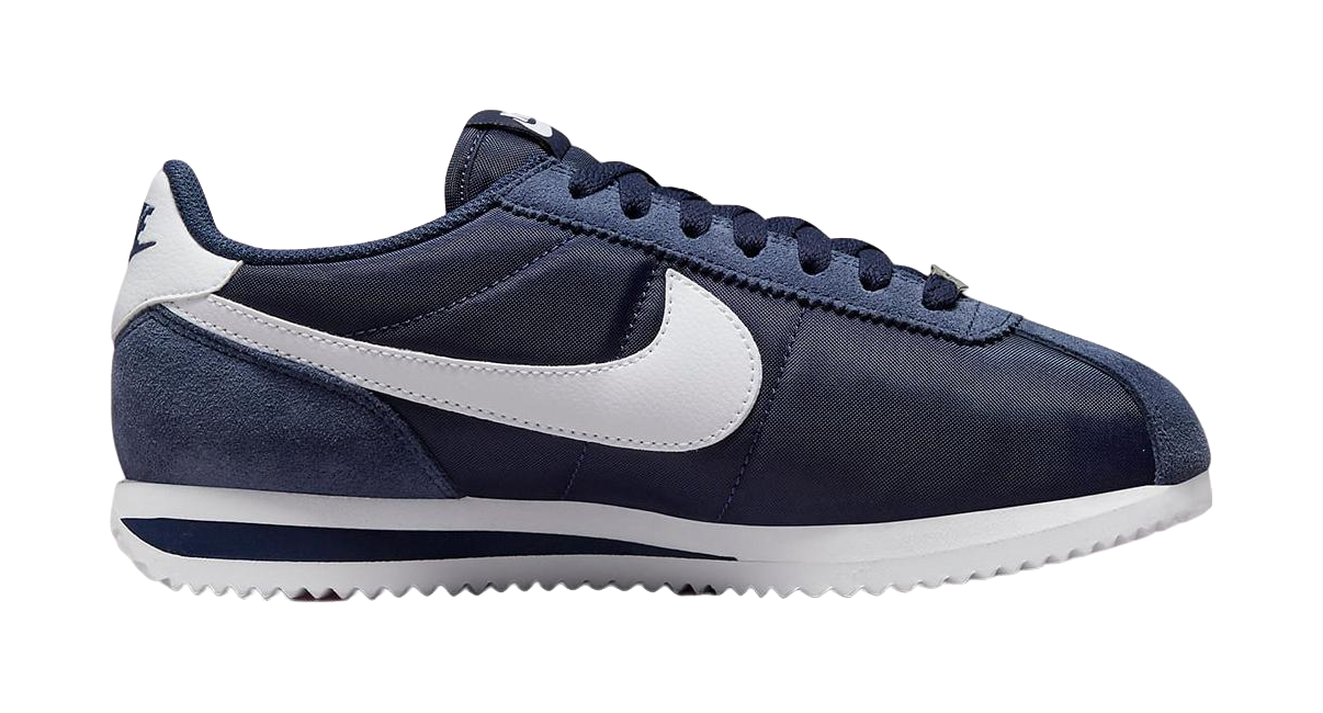 Nike Cortez Nylon Midnight Navy White Womens  vjsneaker.com
