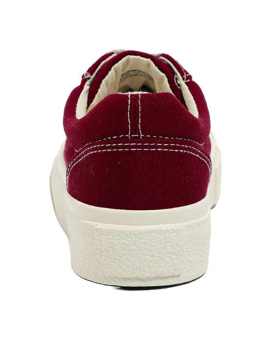 HUANQIU Women's Low-Top Canvas Shoes - Slip-Resistant Durable & Breathable Burgundy 