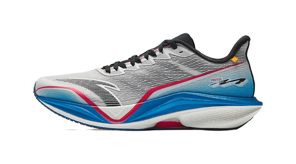 Anta MACH 5.0 Anti Slip Wear Resistant Low Top Casual Running Shoes Men's Gray Black Blue 