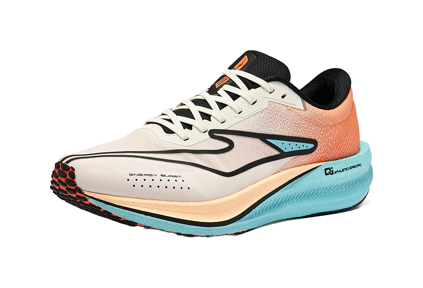 Erke Polar Wind 2.0 Slip Resistant Anti Rollover Low top Running Shoes Men's Sunrise Color Scheme 