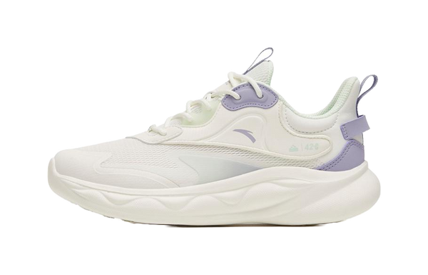 Anta Mianbomb 2 Cushioned Anti Slip And Wear Resistant Lightweight Low Top Running Shoes Women's White Purple 