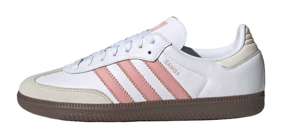 Samba Womens Adidas Originals Og White Wonder Mauve  vjsneaker.com