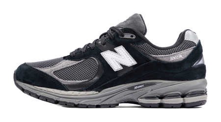 New Balance 2002R Black Dark Grey White  vjsneaker.com