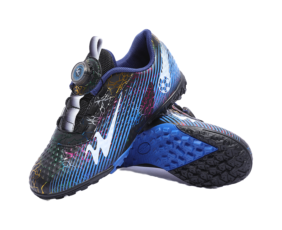 Binary Comfortable Low top Kids Soccer Shoes Blue Black Kids  vjsneaker.com