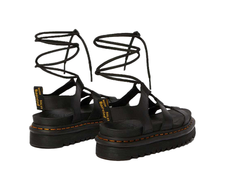 Dr.Martens Wmns Nartilla Gladiator Sandal Black Womens  vjsneaker.com