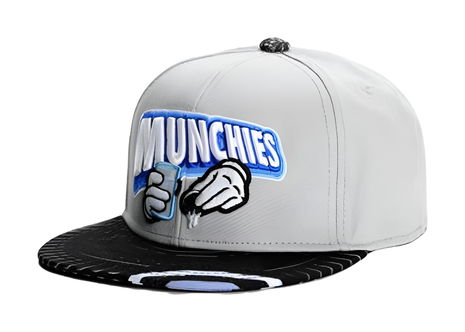 [Biscuit Milk] SLEEPYWALK Munchies Grey Street Graffiti Hip Hop Fashion Casual Versatile Cotton Baseball Hat unisex Couple's Style  VJSNEAKER