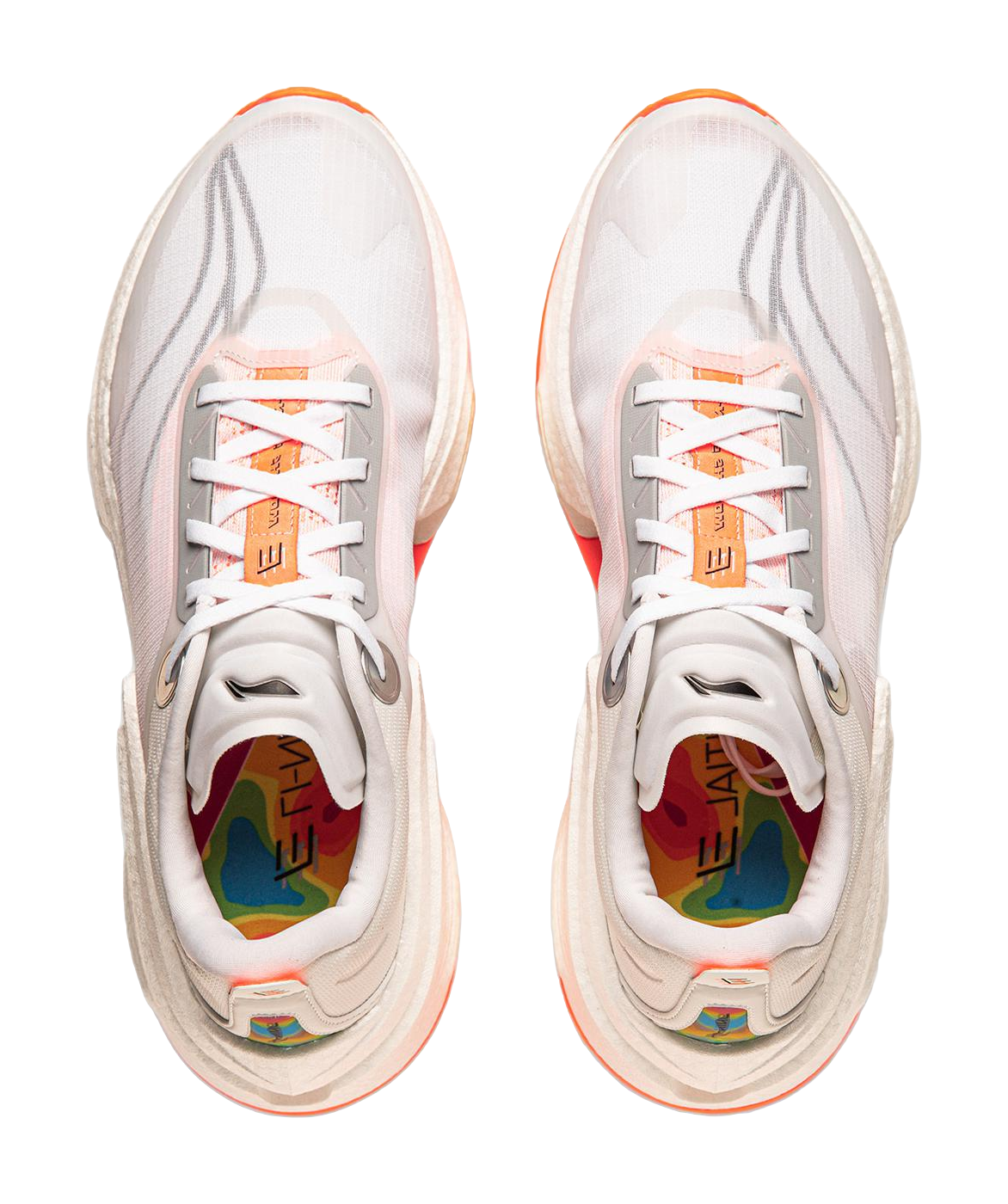 Li Ning Shadow 3 Essential Cushioning Support Rebound Low top Casual Running Shoes Mens Standard White  VJsneaker