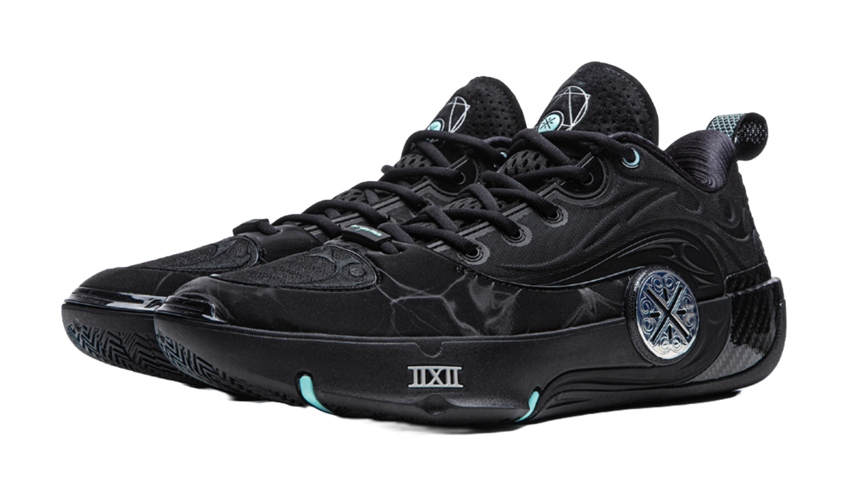 LiNing WOW12 Cushioning Slip Resistant Abrasion Resistant Breathable Rebound Grip Low top Basketball Shoes Mens Black  VJSNEAKER