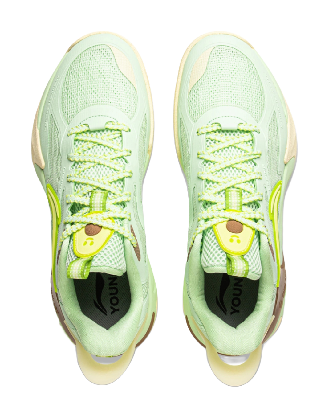 Li Ning YOUNG Fengying 2.0 Fabric Childrens Basketball Shoes Rose Muskmelon Kids  VJSNEAKER